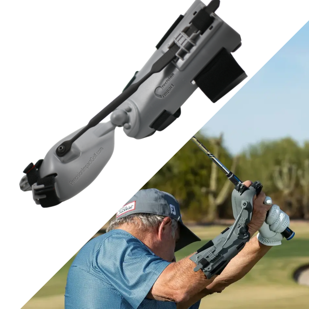 Hole In One Golf Swing Trainer - Spring Loaded Impact Feedback Tool For Tempo, Distance & Accuracy