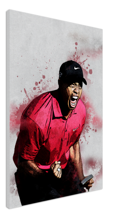 Iconic Roar - Tiger Woods Canvas